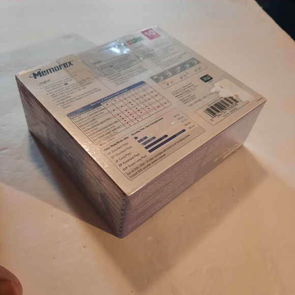 Memorex DVD+R 10 Pack With Slim Cases ~ Up To 16x 4.7 GB 120 min ~ NEW & SEALED - Picture 4 of 6